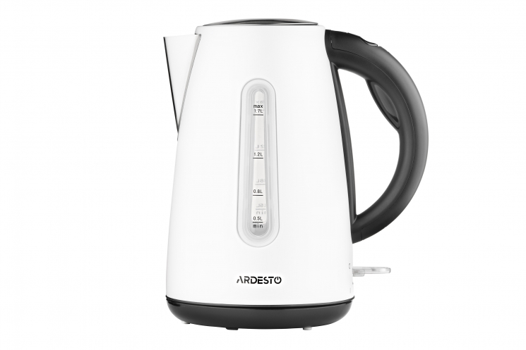 Електрочайник Ardesto EKL-F300W 1.7л, Strix, метал, білий